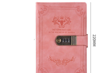 A5 Retro Codebook Journal With Lock