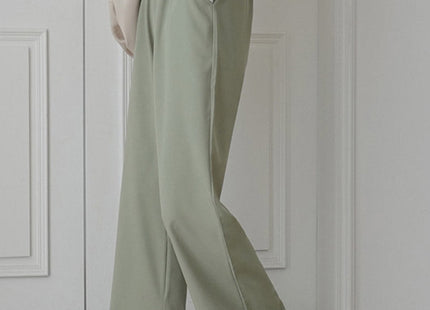 High waist drape split trousers trousers