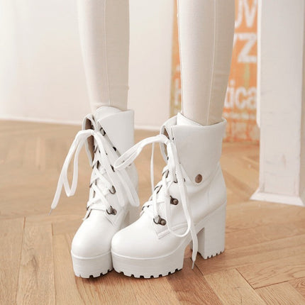 Lolita Shoes Female High Thick Heel Queen Loli
