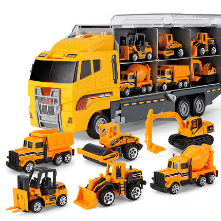 Alloy large container truck toy car