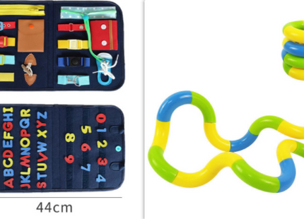 New Busy Book Children's Busy Board Dressing And Buttoning Learning Baby Early Education Preschool Sensory Learning Toy