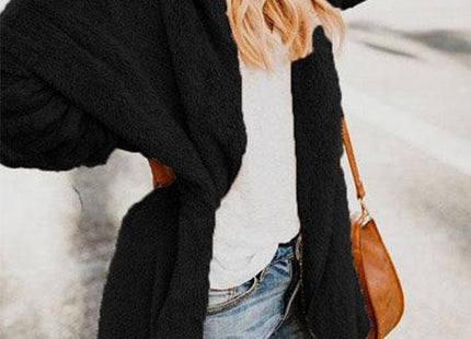 Long Sleeve Sweet Pockets Teddy Bear Coats