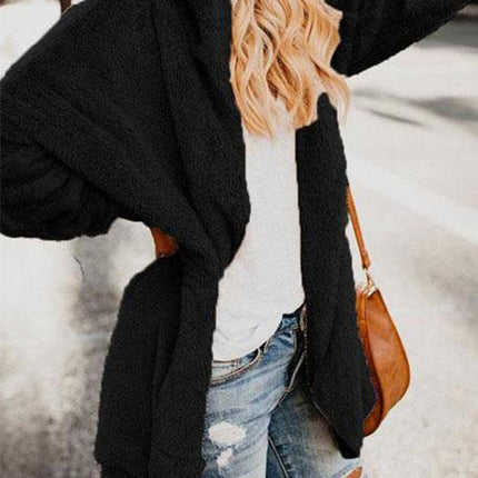 Long Sleeve Sweet Pockets Teddy Bear Coats