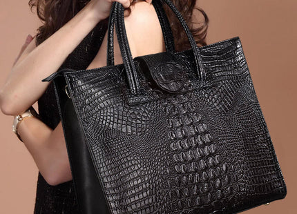 Crocodile ladies bags 2021 new fashion big shoulder bag leather bags wholesale