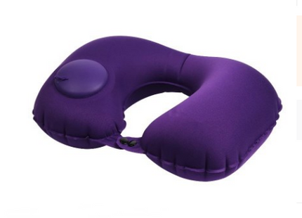 Portable U-Shape Inflatable Travel Pillow Car Head Rest Air Cushion For Travel Office Nap Head Rest Air Cushion Neck Pillow