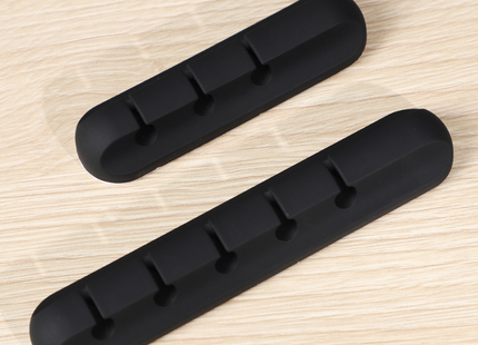 Silicone storage cable management cable clamp