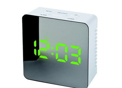 Digital LED multi-function mirror clock