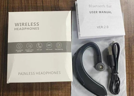 Bluetooth 5.0 Earpiece Driving Trucker Wireless Headset Earbuds Noise Cancelling
