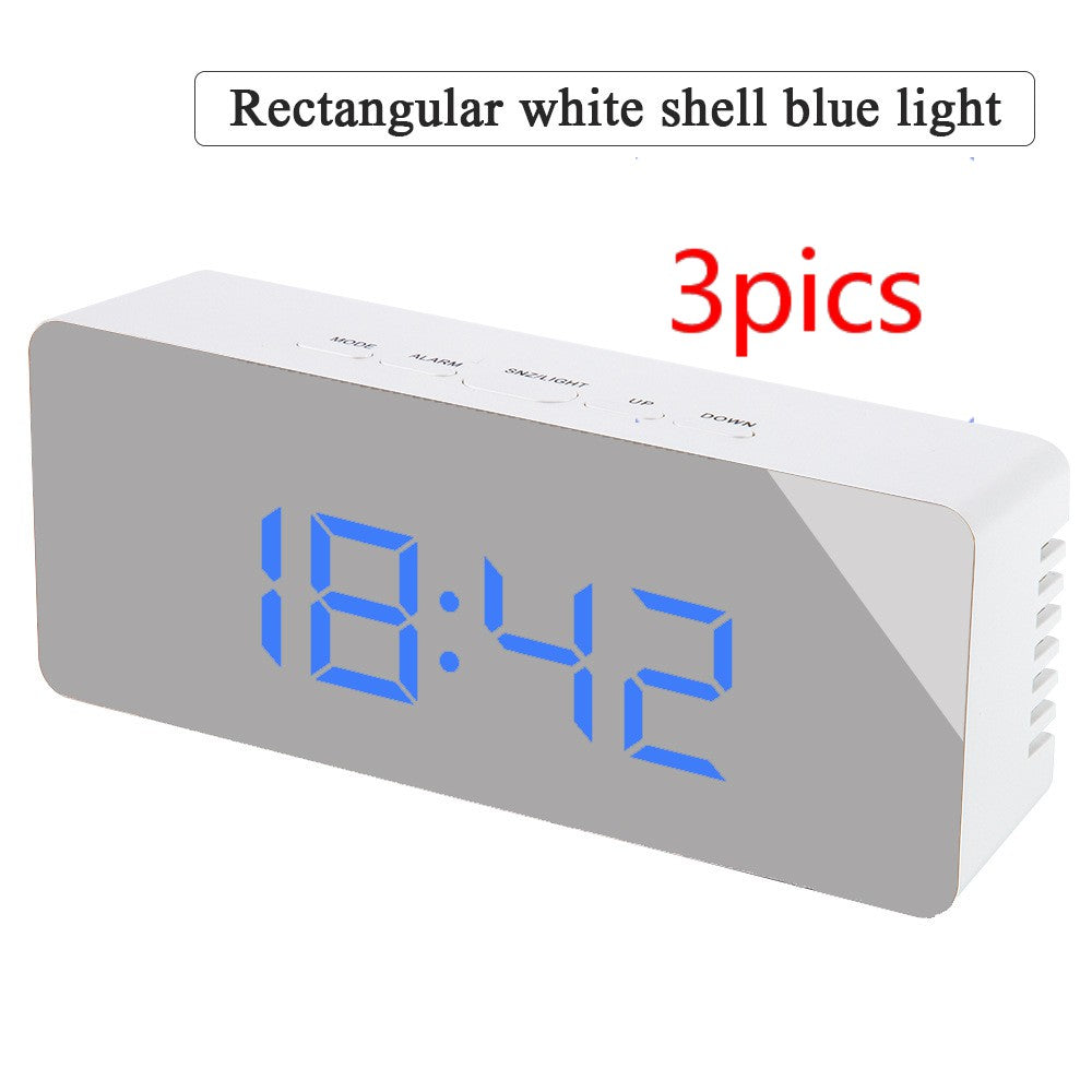 Reloj de espejo multifunción digital con LED