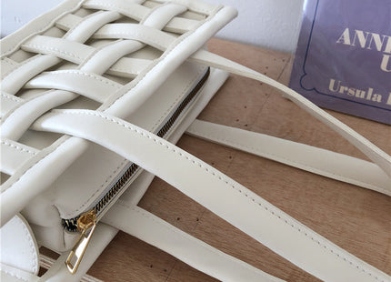 Waffle PU Leather Shoulder Bags for Women Small Armpit Bag Female Candy Color Summer Handbag Lady Travel Bag