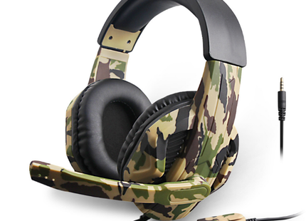 Camouflage gaming headset