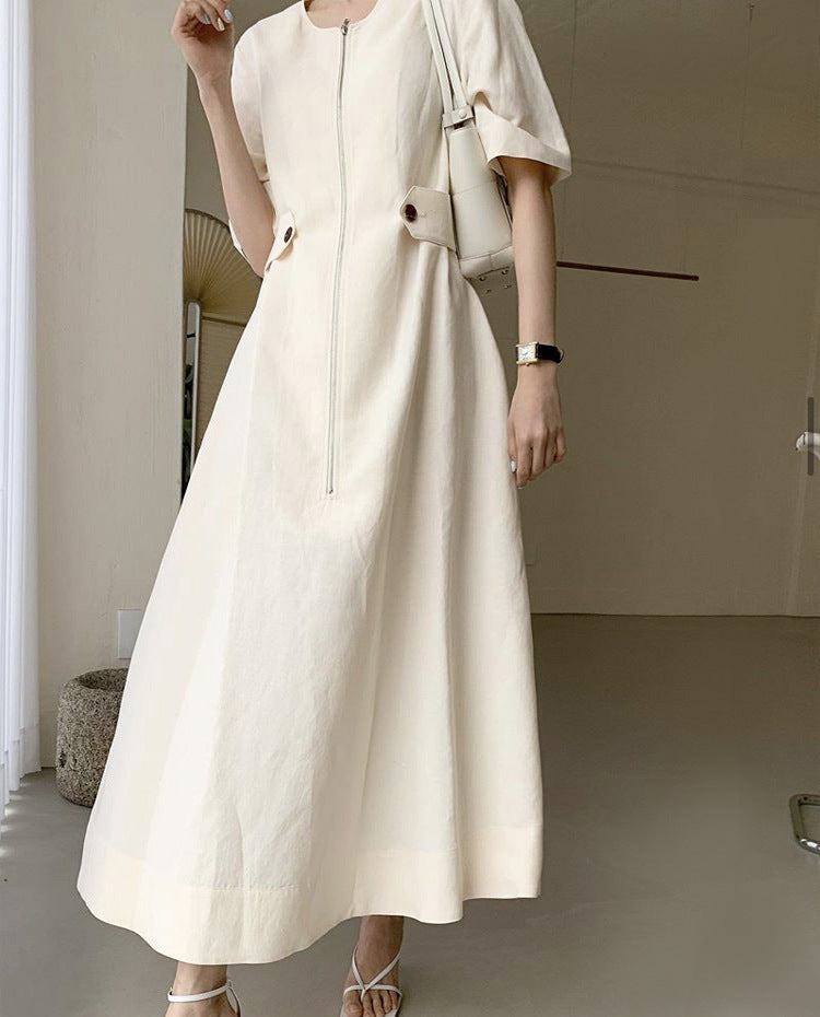 Vestido elegante con cintura ajustada