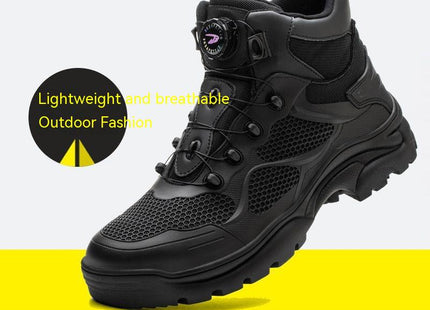 Summer Anti-smashing And Anti-penetration Men's Lightweight And Comfortable Labor Protection Shoes