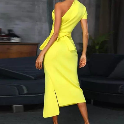 Sexy wrap hip dress