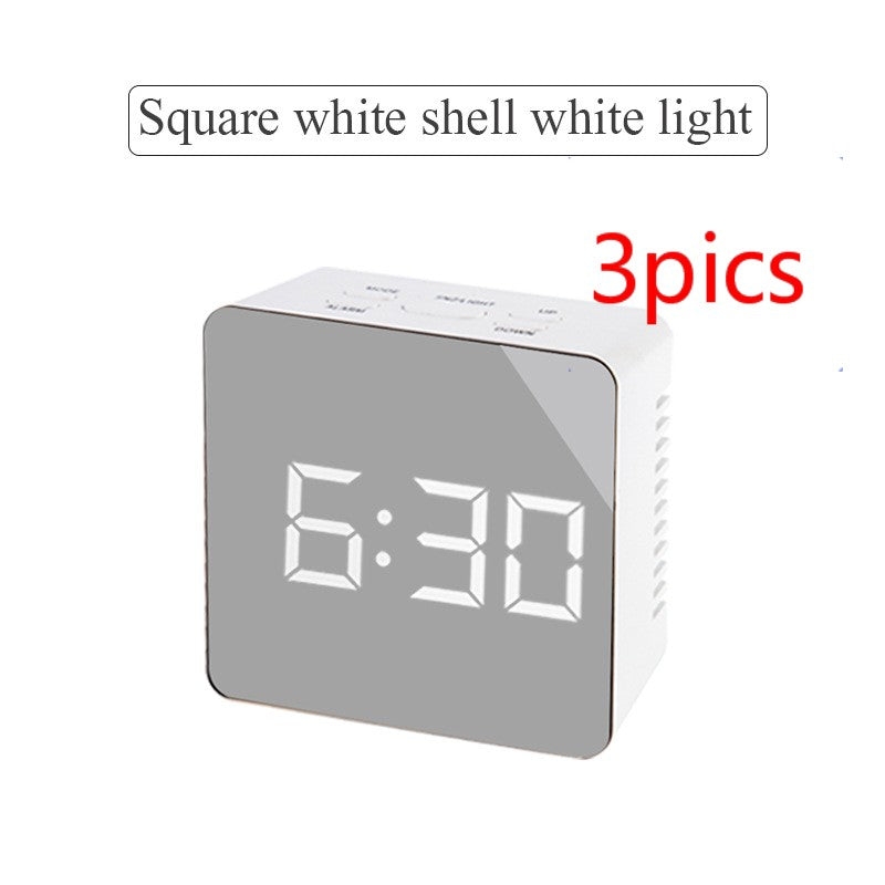 Reloj de espejo multifunción digital con LED