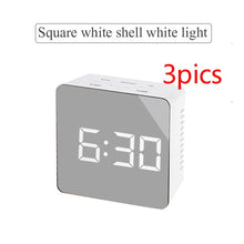 Reloj de espejo multifunción digital con LED