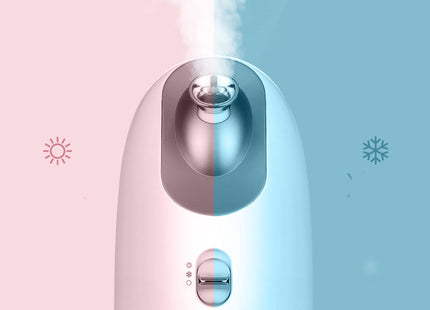 Hot and cold face steamer