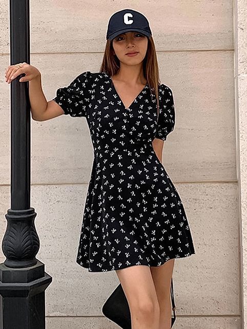 Women's Fashion Elegant Floral Dress