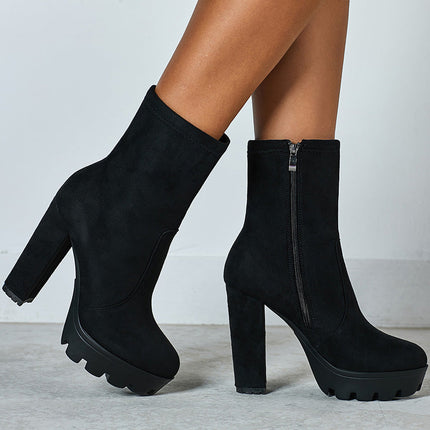 Low Cut Black Martin Shoes Female British Style
