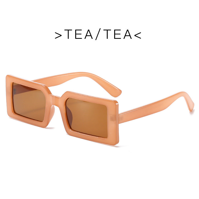 Sunglasses Female Fluorescent Green Street Shooting Catwalk