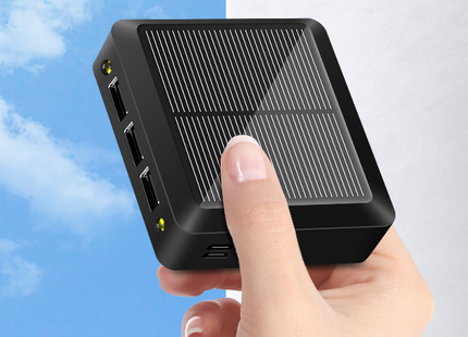 The Solar Power Bank Is Small And Portable