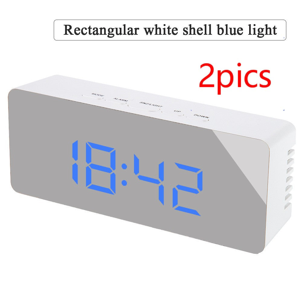 Reloj de espejo multifunción digital con LED