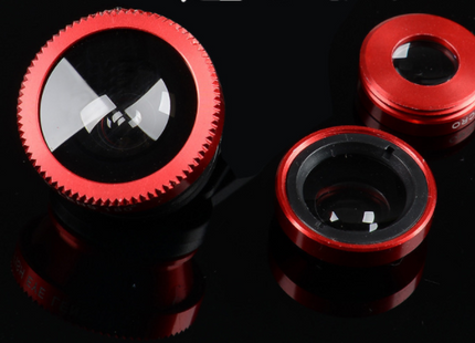 Phone Lens Fisheye 0.67x Wide Angle Zoom Lens Camera Kit