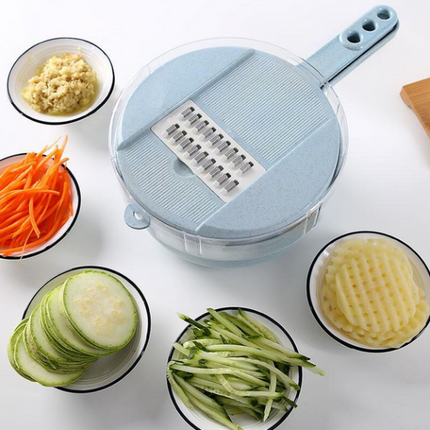 8 In 1 Vegetable Slicer - Potato Peeler Carrot Onion Grater - Cutter Kitchen Accessories