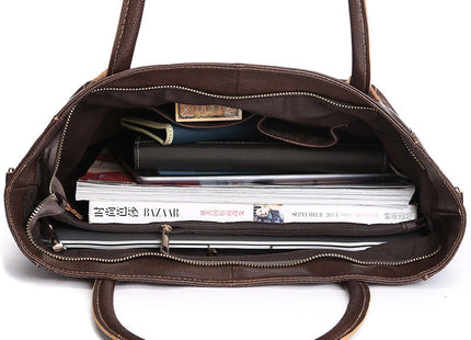 Manufacturers Selling Leather Bags Leather Handbag Tote Bag Leisure Shopping Bags Wholesale Large Capacity