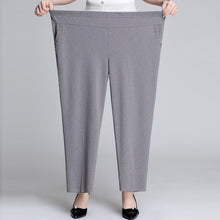 Loose Plus Fat Plus Size Middle-aged And Elderly Female Grandma Outfit High-waist Trousers