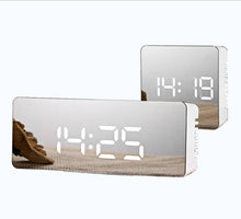Reloj de espejo multifunción digital con LED
