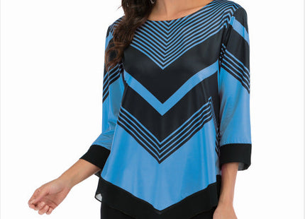 Blouse with irregular hem