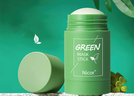 Cleansing Green Tea Mask Clay Stick Oil Control Anti-Acne Whitening Seaweed Mask Skin Care