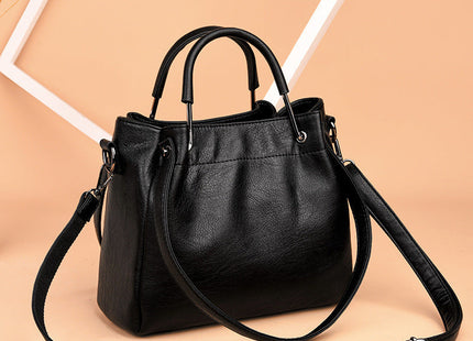 Bags Handbags Korean Fashion Women's Bags Soft Leather Retro Bucket Bag Handbag