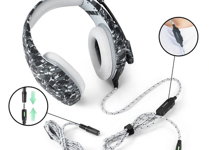 Destruction Camouflage Gaming Headset