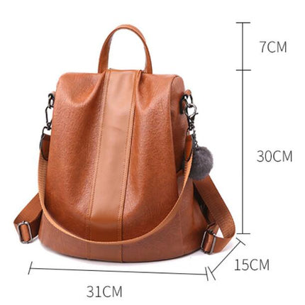 Multifunction Women Backpack Leather Female School Shoulder Bags for Teenage Girls Anti Theft Backpack Women Travel Back Pack