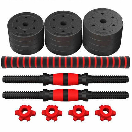 Adjustable, Rubber Coated, Multifunction Dumbbell set