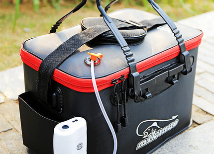 EVA Portable Fishing Bag Folding Thicken Live Fishing Box Tank Bucket Camping Fishing Tackle Fishbox Storage Bag