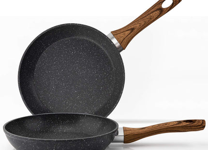 Egg Frying Pan Non Stick 20cm 8 Inch, Induction Wok For Steak Bacon Hot-Dog Burgers, Forged Aluminum Woks Nonstick Anti-Scratch Coating Anti-scalding Handle Design  Bann