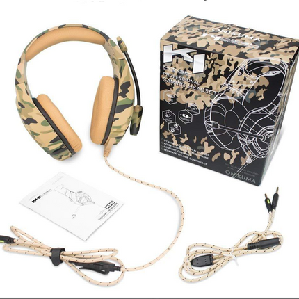 Destruction Camouflage Gaming Headset