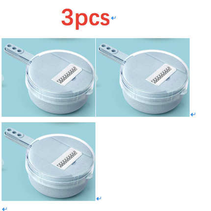 8 In 1 Vegetable Slicer - Potato Peeler Carrot Onion Grater - Cutter Kitchen Accessories