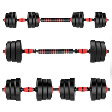 Adjustable, Rubber Coated, Multifunction Dumbbell set