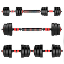 Adjustable, Rubber Coated, Multifunction Dumbbell set