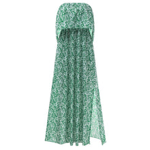 Women's Floral Ruffle Wrap Long Dress