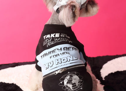Dog Clothes Stitching Zipper Pullover Sweater