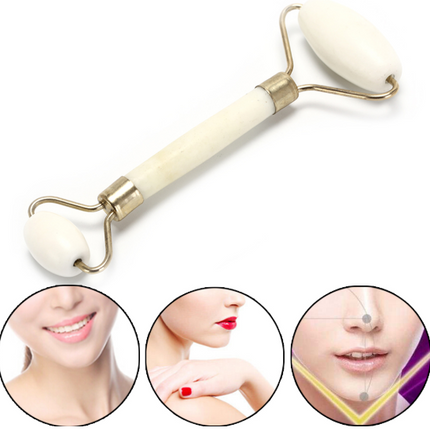 Portable practical roller for facial massage natural jade anti wrinkle face care slimming shaper care products