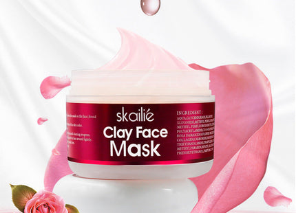 Skallie Clay Face Rose  Clean Skin Repair Mask