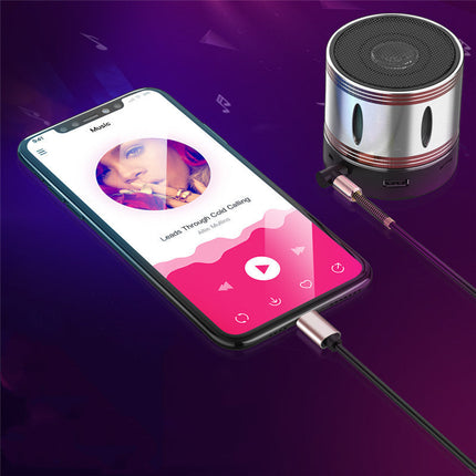 Elbow Spring Telescopic Type-c Audio Adapter Cable