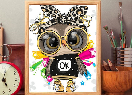 Owl Theme Diamond Painting Craft Kit