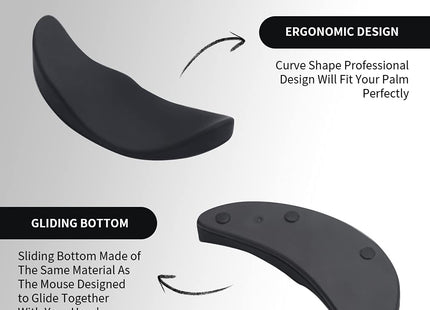 Ergonomic Mouse Wrist Rest Mouse Pads Silicon Gel Non-Slip Streamline Wrist Rest Support Mat Computer Mouse Pad For Office Gaming PC Accessories